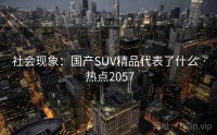 社会现象：国产SUV精品代表了什么 · 热点2057